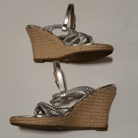 MICHAEL Palm Beach silver wedge Sandals - Picture 4 of 7